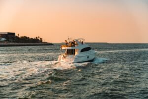 scattering ashes on a boat